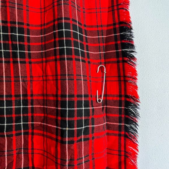 Vintage Highland Queen Wemyss Tartan Wool Kilt Scottish Traditional Skirt Sz 12 - Picture 4 of 9